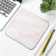 Tapis De Souris Marbré En Cuir PU Antidérapant Pour Bureau Et École Design Élégant 20x20cm - www.yonis-shop.com