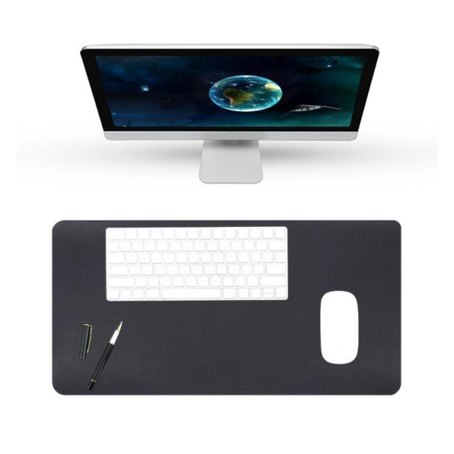 Tapis De Souris XXL Antidérapant En Cuir PU Imperméable Facile À Nettoyer Taille 60x30cm - www.yonis-shop.com