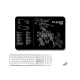 Tapis De Souris Antidérapant Pour Bureau Et Gaming Impression Thermique Haute Qualité Taille 430x280mm Épaisseur Au Choix - w...