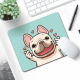 Tapis De Souris Antidérapant En Caoutchouc Épais Avec Motif Cœur Rouge Taille 21x26cm Surface Lisse Et Confortable - www.yoni...