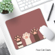Tapis De Souris Antidérapant En Caoutchouc Épais Avec Motif Cœur Rouge Taille 21x26cm Surface Lisse Et Confortable - www.yoni...