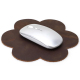 Tapis De Souris En Cuir Crazy Horse Rétro Confortable Et Antidérapant Pour Bureau