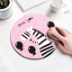 Tapis De Souris Rond Motif Zèbre 22cm Confortable Et Antidérapant Pour Travail Et Jeu