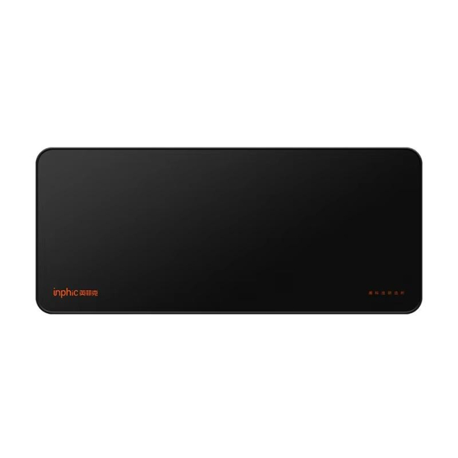 Tapis De Souris Antidérapant Lavable Pour Bureau 30x70cm Noir En Mousse Naturelle Surface Tissée Réactive Design Stable Et Du...