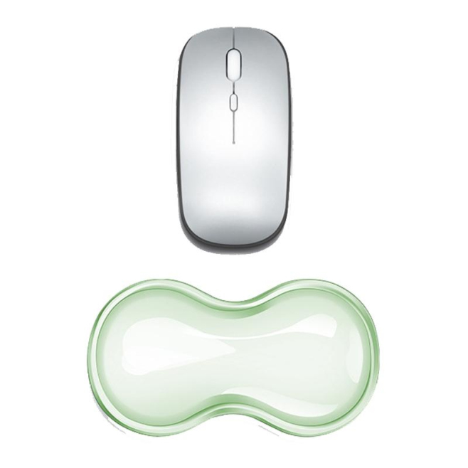 Tapis De Souris En Silicone Transparent Confortable Avec Repose-Poignet Anti-Dérapant Soulage La Fatigue Des Poignets - www.y...