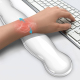 Tapis De Souris En Silicone Transparent Confortable Avec Repose-Poignet Anti-Dérapant Soulage La Fatigue Des Poignets - www.y...