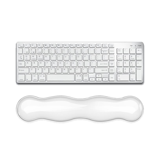 Tapis De Souris En Silicone Transparent Confortable Avec Repose-Poignet Anti-Fatigue Anti-Dérapant Et Lavable - www.yonis-sho...