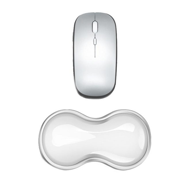 Tapis De Souris En Silicone Transparent Pour Repose-Poignet Confortable Anti-Dérapant Soulage Fatigue Et Pression - www.yonis...