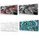 Tapis De Souris Gamer Extra Large Imperméable Design Abstrait Confort Optimal Pour Bureau Et Jeu - www.yonis-shop.com