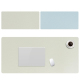 Tapis De Souris Double Face Imperméable Anti-Rayures Résistant À La Chaleur Pour Bureau 90x40cm Argent - www.yonis-shop.com