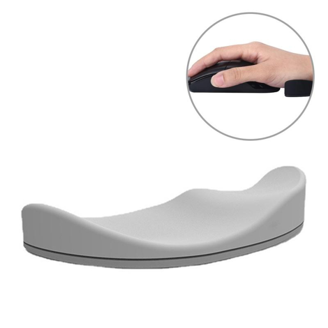 Tapis De Souris Ergonomique En Silicone Pour Confort Optimal Poignet Gauche Gris - www.yonis-shop.com