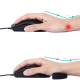 Tapis De Souris Ergonomique En Silicone Pour Main Gauche Avec Support Confortable Anti-Fatigue Noir - www.yonis-shop.com