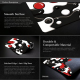 Tapis De Souris Fluidité Artistique Antidérapant Pour Bureau Et Gaming 400x900x3mm Style Moderne - www.yonis-shop.com