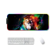 Tapis De Souris RGB Lumineux 350x600x3mm Anti-Dérapant En Caoutchouc Avec Câble USB 2m - www.yonis-shop.com