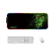 Tapis De Souris RGB Lumineux 350x600x3mm Anti-Dérapant En Caoutchouc Avec Câble USB 2m - www.yonis-shop.com