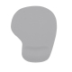 Tapis De Souris Ergonomique En Silicone Confortable Antidérapant Avec Repose-Poignet Argenté