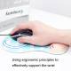 Tapis De Souris Ergonomique En Silicone Confortable Antidérapant Avec Repose-Poignet Argenté - www.yonis-shop.com
