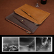 Sacoche Ordinateur Portable En Cuir Véritable Verte Pour Laptop 12 Pouces Et Moins Protection Optimale Contre Chocs Et Rayure...