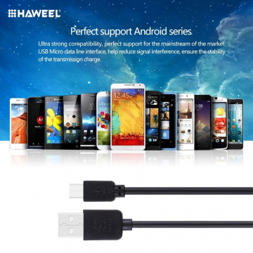 Câble Micro USB De Recharge Et Synchronisation Pour LG G3s - Longueur 1m, Couleur Noir - Marque Novago