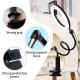 Anneau Lumineux LED 8 Pouces Pour Selfies Et Streaming Bras Flexible 120 LED 10 Niveaux 78 Cm - www.yonis-shop.com