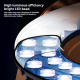 Anneau Lumineux LED 8 Pouces Pour Selfies Et Streaming Bras Flexible 120 LED 10 Niveaux 78 Cm - www.yonis-shop.com