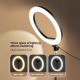 Anneau Lumineux LED 8 Pouces Pour Selfies Et Streaming Bras Flexible 120 LED 10 Niveaux 78 Cm - www.yonis-shop.com