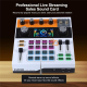 Console De Mixage Audio Pour Streaming Et Chant Bluetooth 24 Bits XLR Enregistrement TF Batterie 2900 mAh Blanche - www.yonis...