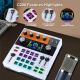 Console De Mixage Audio Pour Streaming Et Chant Bluetooth 24 Bits XLR Enregistrement TF Batterie 2900 mAh Blanche - www.yonis...
