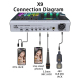 Mixeur Audio USB 4 Canaux Pour Podcast Et Streaming Avec XLR Alimentation Fantôme 48 V Et Bluetooth - www.yonis-shop.com