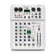 DEBRA PRMX-6 4-Channels Audio Mixer DSP Reverb for Live Recording(EU Plug)