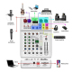 DEBRA PRMX-6 4-Channels Audio Mixer DSP Reverb for Live Recording(EU Plug)