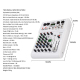 Table De Mixage Audio 4 Canaux Pour Enregistrement Live DSP 99 Réverbérations Bluetooth 5.0 Alimentation Fantôme 48 V - www.y...