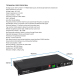 Suppresseur De Larsen DSP 4 Canaux Filtrage 24 Bandes Entrées Sorties XLR Contrôle PC - www.yonis-shop.com