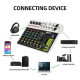 Table De Mixage Audio 8 Canaux Pour Enregistrement Live Avec Bluetooth 5.0 Alimentation Fantôme 48 V Et Réverbération - www.y...