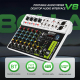 DEBRA V8 8-Channels Audio Mixer Live Recording Reverb(EU Plug)