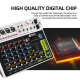 DEBRA V8 8-Channels Audio Mixer Live Recording Reverb(EU Plug)