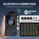 DEBRA V8 8-Channels Audio Mixer Live Recording Reverb(EU Plug)