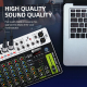 DEBRA V8 8-Channels Audio Mixer Live Recording Reverb(EU Plug)