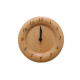 Réveil De Chevet En Bois De Hêtre Cadran Analogique Électronique Format Rond 12 x 12 cm - www.yonis-shop.com