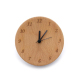 Réveil De Chevet En Bois De Hêtre Cadran Analogique Électronique Format Rond 12 x 12 cm - www.yonis-shop.com