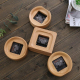 Réveil De Chevet En Bois De Hêtre Cadran Analogique Électronique Format Rond 12 x 12 cm - www.yonis-shop.com