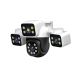 Caméra De Surveillance Extérieure WiFi PTZ À Trois Objectifs 3 x 4MP IP66 Avec Détection Humaine - www.yonis-shop.com