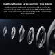 Caméra De Surveillance Extérieure Double Objectif 3K IP66 Wi Fi 6 Suivi IA Vision Nocturne Couleur - www.yonis-shop.com