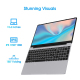 Ordinateur Portable 15,6 Pouces Full HD Intel N5095 8 Go RAM 256 Go SSD Windows 11 Déverrouillage Empreinte Digitale - www.yo...
