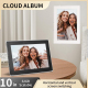 Cadre Photo Numérique WiFi 10 Pouces IPS HD Écran Tactile Mémoire 32 Go Transfert Cloud Et Application - www.yonis-shop.com
