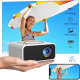 Mini Vidéoprojecteur Portable LED 16 À 100 Pouces Haut Parleur Intégré Prise Casque USB Blanc - www.yonis-shop.com