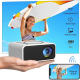 Mini Vidéoprojecteur Portable LED 16 À 100 Pouces Haut Parleur Intégré Prise Casque USB Blanc - www.yonis-shop.com