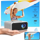 Mini Vidéoprojecteur Portable LED 16 À 100 Pouces Haut Parleur Intégré Prise Casque USB Blanc - www.yonis-shop.com