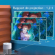 Vidéoprojecteur LED Full HD 1080P WiFi Android Projection Latérale HDMI USB TF Prise EU - www.yonis-shop.com
