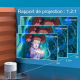 Vidéoprojecteur LED Full HD 1080P WiFi Android Projection Latérale HDMI USB TF Prise EU - www.yonis-shop.com